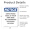 Signmission Enter Pond Area At Your Own Risk, 5 in W x Rectangle, Vinyl Decal OS-2PACK-NS-D-57-V-12082 - alternate 2